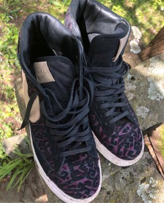 Scarpe Nike Blazer Mid nere e viola