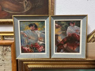 2 Cuadros Antiguos Óleo
