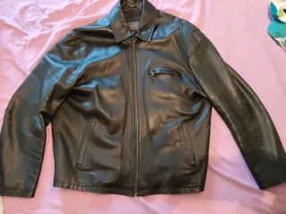 Chaqueta de cuero Easy Wear Talla 54 Negra