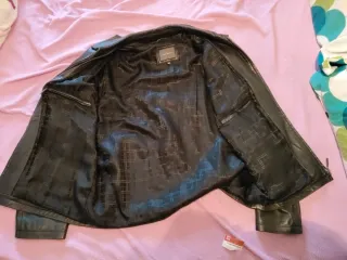 Chaqueta de cuero Easy Wear Talla 54 Negra