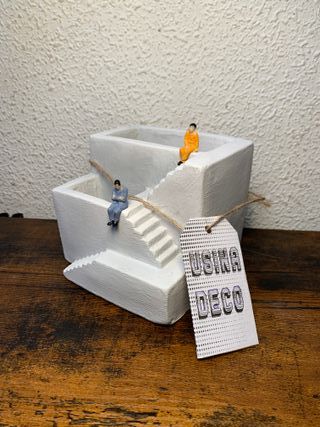 Vaso di cemento! Decorazione, scale e figure