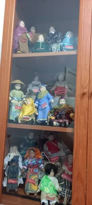 Muñecas Porcelana Trajes Típicos Mundo