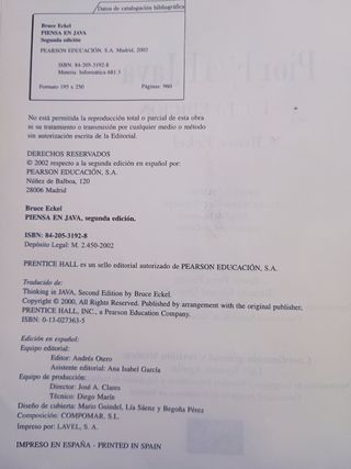 Piensa en Java y Problemas Resueltos