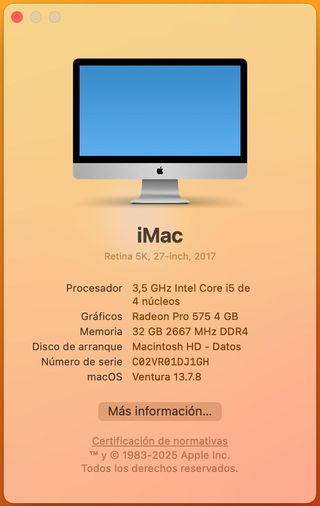 iMac 27" Retina 5K 2017