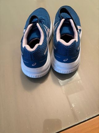 Zapatillas Asics Niños Azul y Blanco