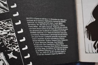 3 comics Sin City Frank Miller Norma editorial