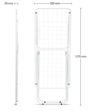 Tendedero de ropa metálico plegable