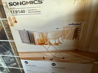 Tendedero de ropa metálico plegable