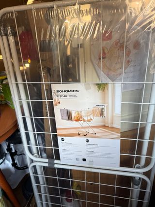 Tendedero de ropa metálico plegable