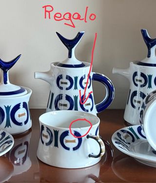 Juego de desayuno Sargadelos, Vilar de donas.