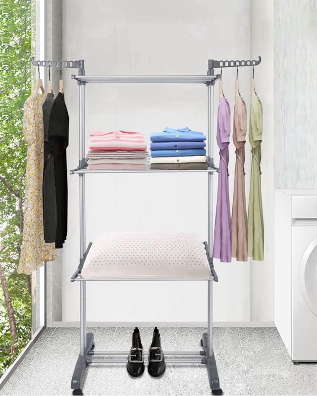 Tendedero Plegable con Ruedas