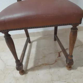 Silla vintage de madera para restaurar...NO ENVÍO