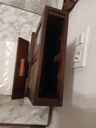 Caja de fotos doble madera