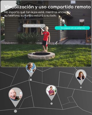 Cámara de vigilancia exterior con batería