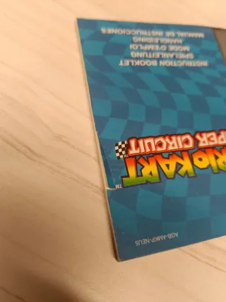 Mario Kart Super Circuit Caja + Manual GBA+ insert