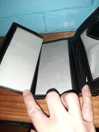 Monedero mujer negro y multicolor