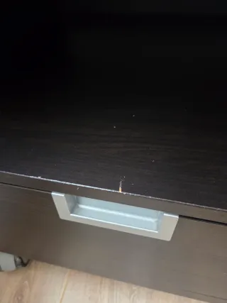 Mueble TV Ikea Besta Jägra, 5 ruedas Negro-Marrón