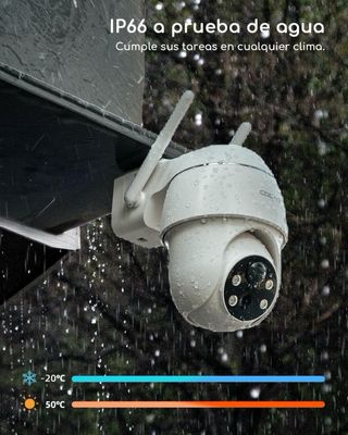 Cámara de vigilancia exterior con batería