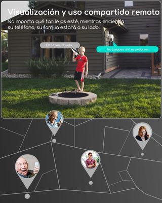 Cámara de vigilancia exterior con batería