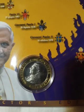 Set 7 Monete Commemorative Pontefici