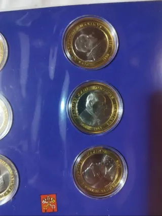 Set 7 Monete Commemorative Pontefici