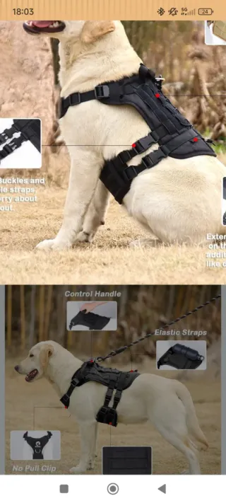 Arnés Táctico para Perro