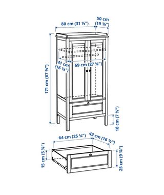 Conjunto armario y cambiador Sundvik de Ikea