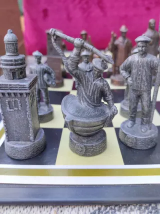 Juego de ajedrez de metal