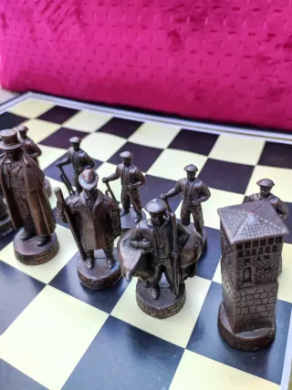 Juego de ajedrez de metal