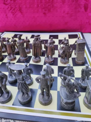 Juego de ajedrez de metal