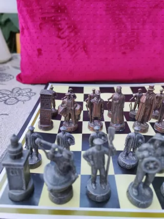 Juego de ajedrez de metal