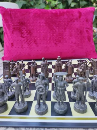 Juego de ajedrez de metal