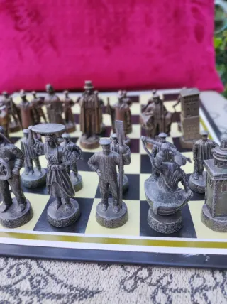 Juego de ajedrez de metal