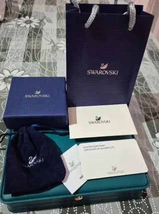 Collar Swarovski Constella Azul y Plateado