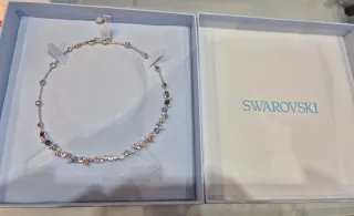 Collar Swarovski Constella Azul y Plateado