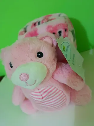 Peluche Orsetto con plaid bimba