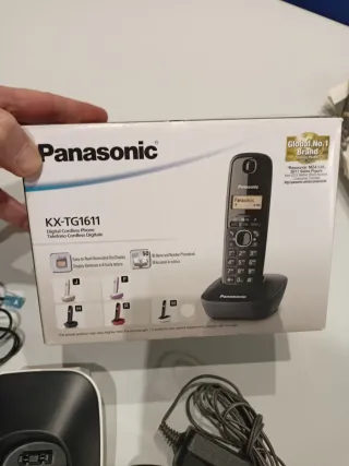 Telefono Cordless Panasonic KX-TG1611 Nero