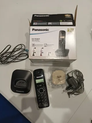 Telefono Cordless Panasonic KX-TG1611 Nero