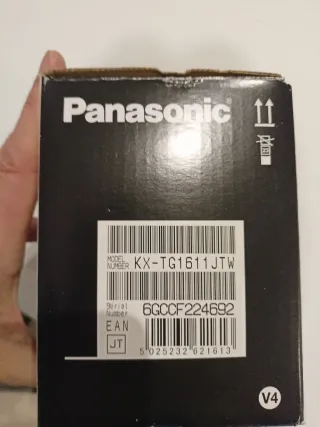 Telefono Cordless Panasonic KX-TG1611 Nero