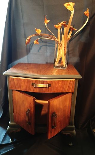 Mesilla vintage restaurada madera maciza