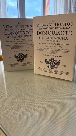 Don Quijote, v.I y II, obra corregida e ilustrada