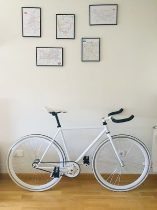 Bicicleta Fixie Blanca