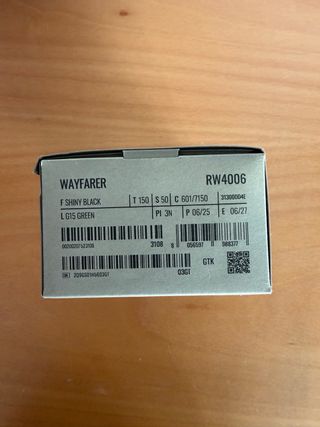 Gafas Ray-Ban Meta Wayfarer Negras. 1ª Generación