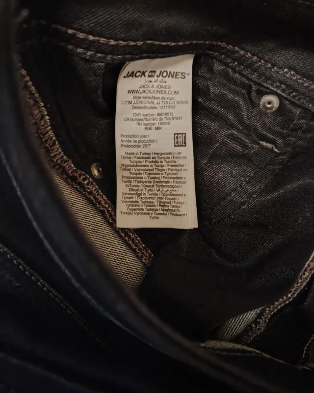 Jeans Jack & Jones Slim Fit Negros para Hombre