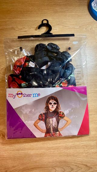 Disfraz Niña Esqueleto Flores Halloween