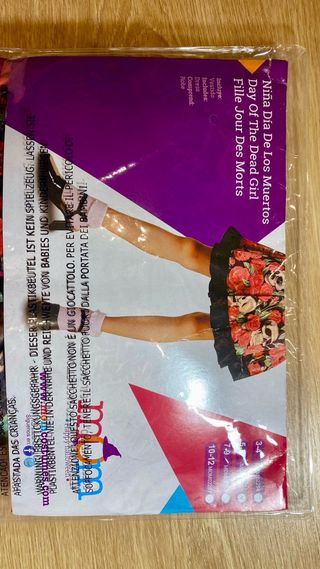 Disfraz Niña Esqueleto Flores Halloween