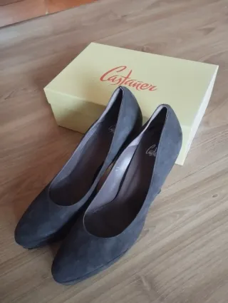 Zapatos Castañer Talla 41 Gris. Usados 1 vez.