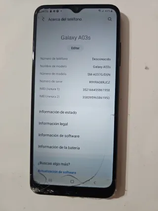 Samsung Galaxy A03s 32GB + 32GB Negro