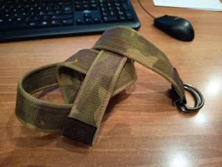 Cintura cordura kaki 120 cm fibbia ad anelli