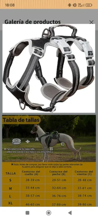 Arnés para perro ajustable